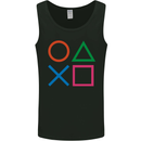 Arcade Game Console Buttons Gaming Gamer Mens Vest Tank Top Black