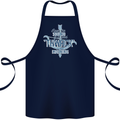 Archery I Love a Good Thwack in the Morning Cotton Apron 100% Organic Navy Blue