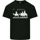 Are We Nearly there Yet? Funny Christmas Mens Cotton T-Shirt Tee Top Black
