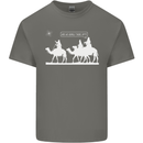Are We Nearly there Yet? Funny Christmas Mens Cotton T-Shirt Tee Top Charcoal