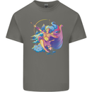 Artemis Greek Goddess of Wild Animals Mens Cotton T-Shirt Tee Top Charcoal