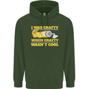Arts and Crafts Funny Crafty Artist Art Mens 80% Cotton Hoodie Forest Green