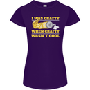 Arts and Crafts Funny Crafty Artist Art Womens Petite Cut T-Shirt Purple
