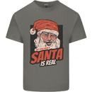 Ask Your Mum If Santa Real Funny Christmas Mens Cotton T-Shirt Tee Top Charcoal