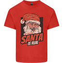 Ask Your Mum If Santa Real Funny Christmas Mens Cotton T-Shirt Tee Top Red