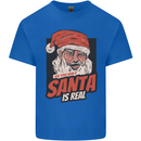 Ask Your Mum If Santa Real Funny Christmas Mens Cotton T-Shirt Tee Top Royal Blue