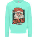Ask Your Mum If Santa Real Funny Christmas Mens Sweatshirt Jumper Peppermint