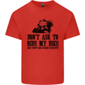 Ask to Ride My Biker Motorbike Motorcycle Mens Cotton T-Shirt Tee Top Red