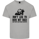 Ask to Ride My Biker Motorbike Motorcycle Mens Cotton T-Shirt Tee Top Sports Grey