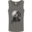 Astro Scooter Spaceman Biker Motorcyle MOD Mens Vest Tank Top Charcoal