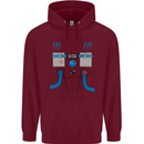 Astronaut Fancy Dress Costume Mens 80% Cotton Hoodie Maroon
