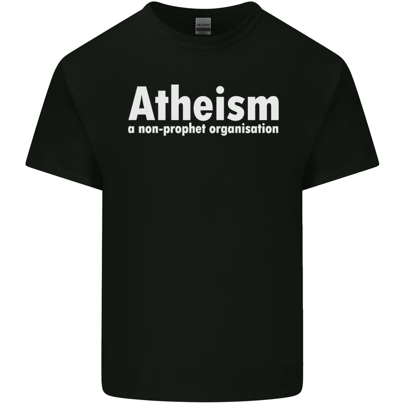 Atheism a Non Profit Organisation Atheist Mens Cotton T-Shirt Tee Top Black