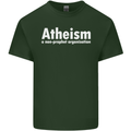 Atheism a Non Profit Organisation Atheist Mens Cotton T-Shirt Tee Top Forest Green