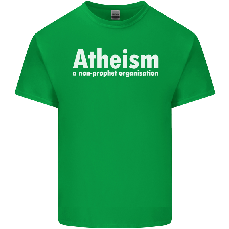 Atheism a Non Profit Organisation Atheist Mens Cotton T-Shirt Tee Top Irish Green