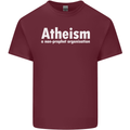 Atheism a Non Profit Organisation Atheist Mens Cotton T-Shirt Tee Top Maroon