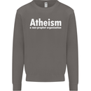 Atheism a Non Profit Organisation Atheist Mens Sweatshirt Jumper Charcoal