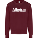 Atheism a Non Profit Organisation Atheist Mens Sweatshirt Jumper Maroon