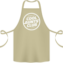 Auntie's Day Member of Cool Aunts Club Cotton Apron 100% Organic Khaki