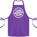 Auntie's Day Member of Cool Aunts Club Cotton Apron 100% Organic Purple