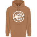 Auntie's Day Member of Cool Aunts Club Mens 80% Cotton Hoodie Caramel Latte