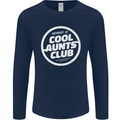Auntie's Day Member of Cool Aunts Club Mens Long Sleeve T-Shirt Navy Blue