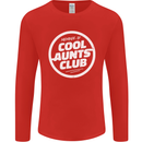 Auntie's Day Member of Cool Aunts Club Mens Long Sleeve T-Shirt Red