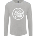 Auntie's Day Member of Cool Aunts Club Mens Long Sleeve T-Shirt Sports Grey