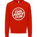 Auntie's Day Member of Cool Aunts Club Mens Sweatshirt Jumper Bright Red