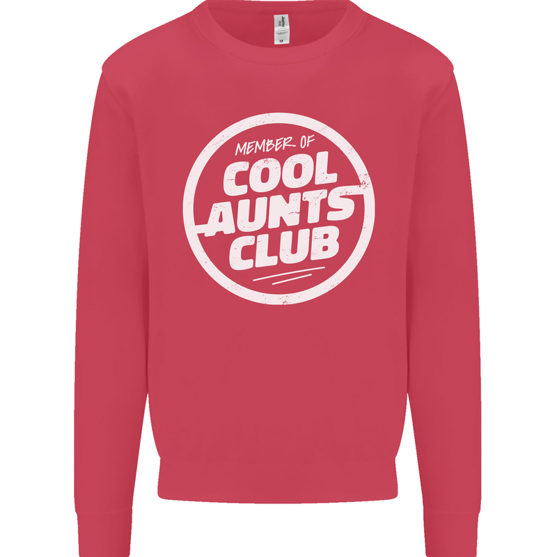 Auntie's Day Member of Cool Aunts Club Mens Sweatshirt Jumper Heliconia