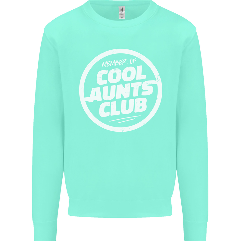 Auntie's Day Member of Cool Aunts Club Mens Sweatshirt Jumper Peppermint