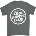 Auntie's Day Member of Cool Aunts Club Mens T-Shirt Cotton Gildan Charcoal