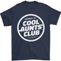 Auntie's Day Member of Cool Aunts Club Mens T-Shirt Cotton Gildan Navy Blue