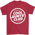 Auntie's Day Member of Cool Aunts Club Mens T-Shirt Cotton Gildan Red