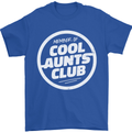 Auntie's Day Member of Cool Aunts Club Mens T-Shirt Cotton Gildan Royal Blue
