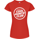 Auntie's Day Member of Cool Aunts Club Womens Petite Cut T-Shirt Red