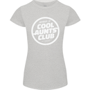 Auntie's Day Member of Cool Aunts Club Womens Petite Cut T-Shirt Sports Grey