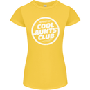 Auntie's Day Member of Cool Aunts Club Womens Petite Cut T-Shirt Yellow