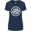 Auntie's Day Member of Cool Aunts Club Womens Wider Cut T-Shirt Navy Blue