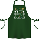 Autism A Different Ability Autistic ASD Cotton Apron 100% Organic Forest Green