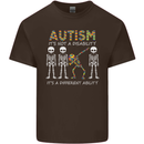 Autism A Different Ability Autistic ASD Mens Cotton T-Shirt Tee Top Dark Chocolate