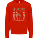 Autism A Different Ability Autistic ASD Mens Sweatshirt Jumper Bright Red