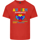 Autism Awareness Autistic Love Accept ASD Kids T-Shirt Childrens Red