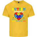 Autism Awareness Autistic Love Accept ASD Kids T-Shirt Childrens Yellow