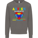 Autism Awareness Autistic Love Accept ASD Mens Sweatshirt Jumper Charcoal