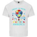 Autism Awareness Embrace Amazing Autistic Kids T-Shirt Childrens White