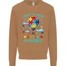 Autism Awareness Embrace Amazing Autistic Mens Sweatshirt Jumper Caramel Latte