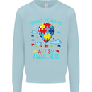 Autism Awareness Embrace Amazing Autistic Mens Sweatshirt Jumper Light Blue