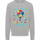 Autism Awareness Embrace Amazing Autistic Mens Sweatshirt Jumper Sports Grey