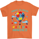 Autism Awareness Embrace Amazing Autistic Mens T-Shirt Cotton Gildan Orange