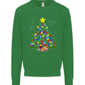 Autism Christmas Tree Autistic Awareness Mens Sweatshirt Jumper Irish Green